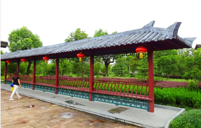 仿古涼亭、牌坊